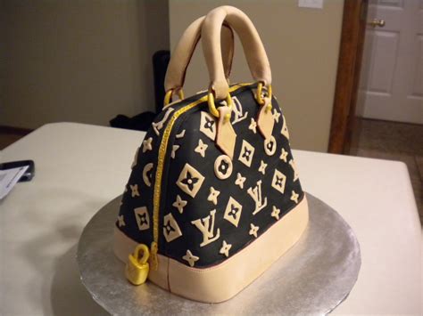 louis vuitton fondant cake bag|designer handbag cake instructions.